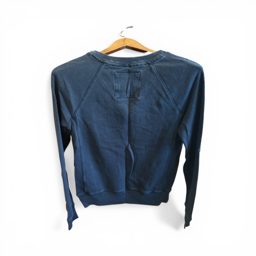 Abercrombie & Fitch Navy Blue Crewneck Pullover with Logo Women’s Size XS Sporty - Picture 2 of 4